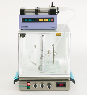 High voltage driven, single nozzle, opened unit